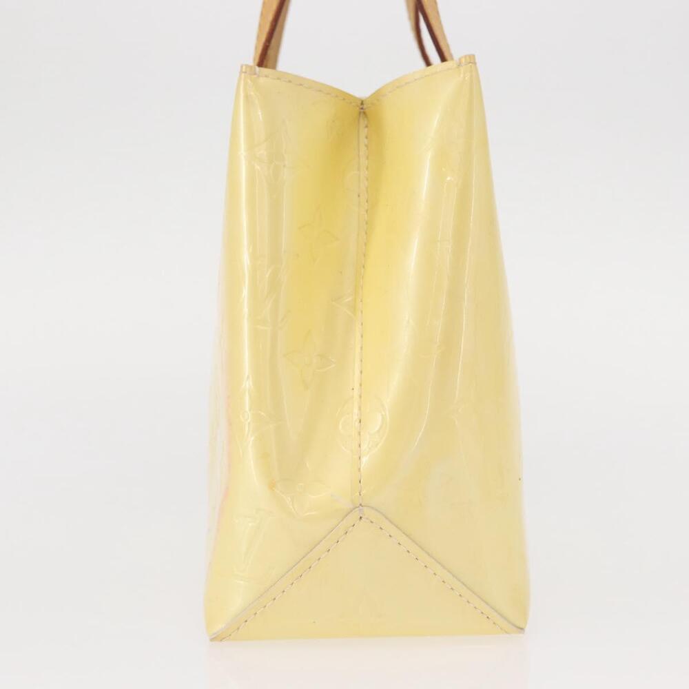 LOUIS VUITTON Monogram Vernis Reade PM Hand Bag Perle M91336 LV Auth 154363 - Picture 3 of 16